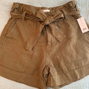 Joie paper bag waist shorts